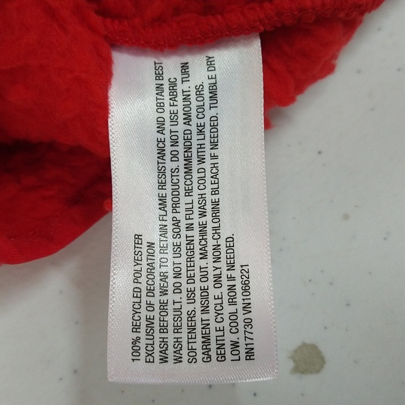 NEW! Kids' (Unisex) Faux Shearling Half Zip-Up Pullover, Red - Wondershop - Picture 8 of 8